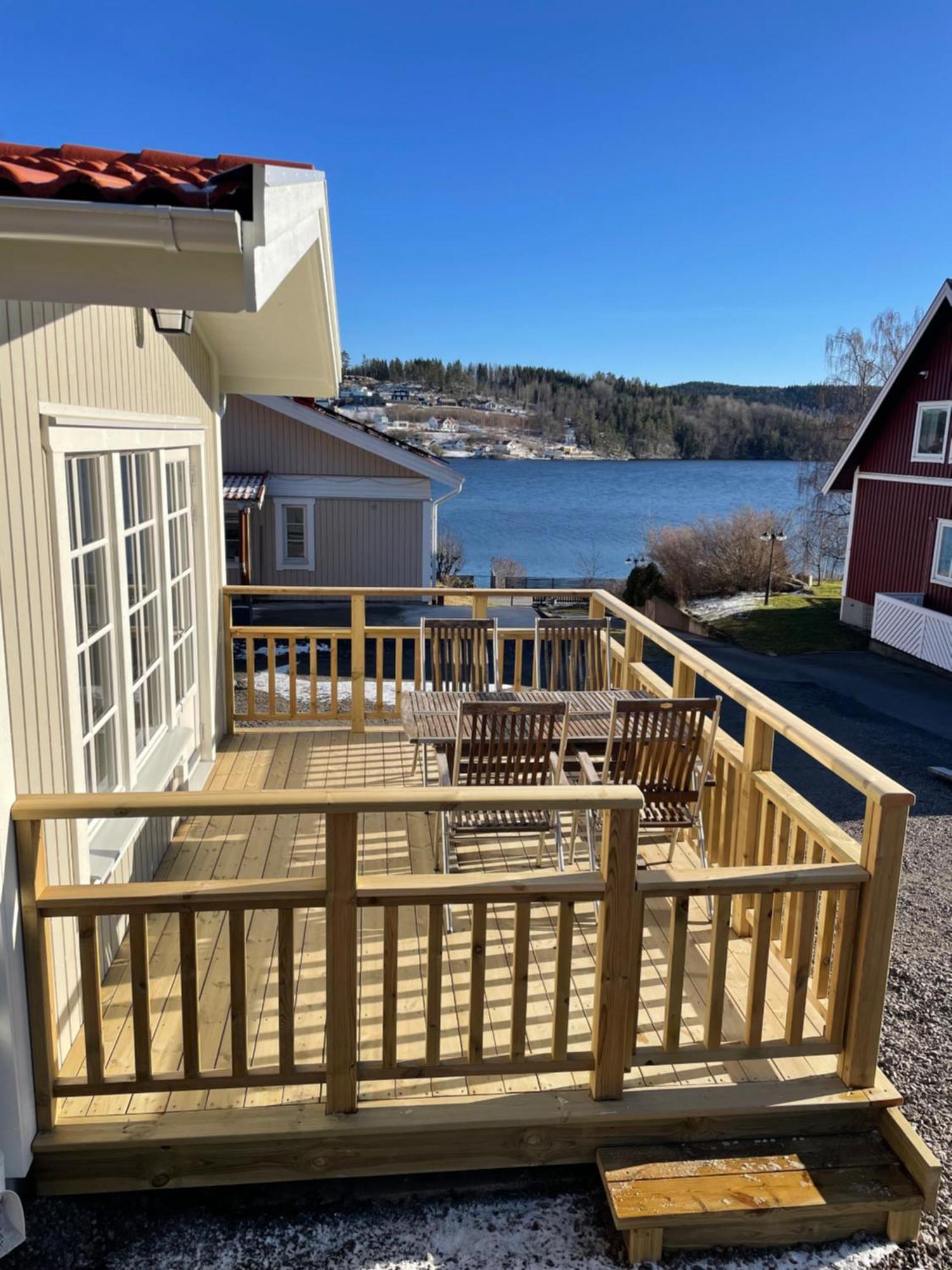 New House By The Lake Bunn & Private Bathing Jetty Gränna Exterior foto